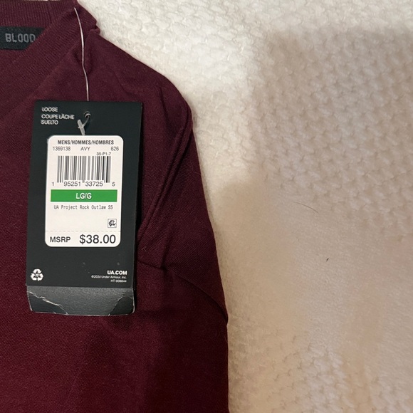 Under Armour Men's Burgundy Outlaw Mana Tee - Picture 2 of 5